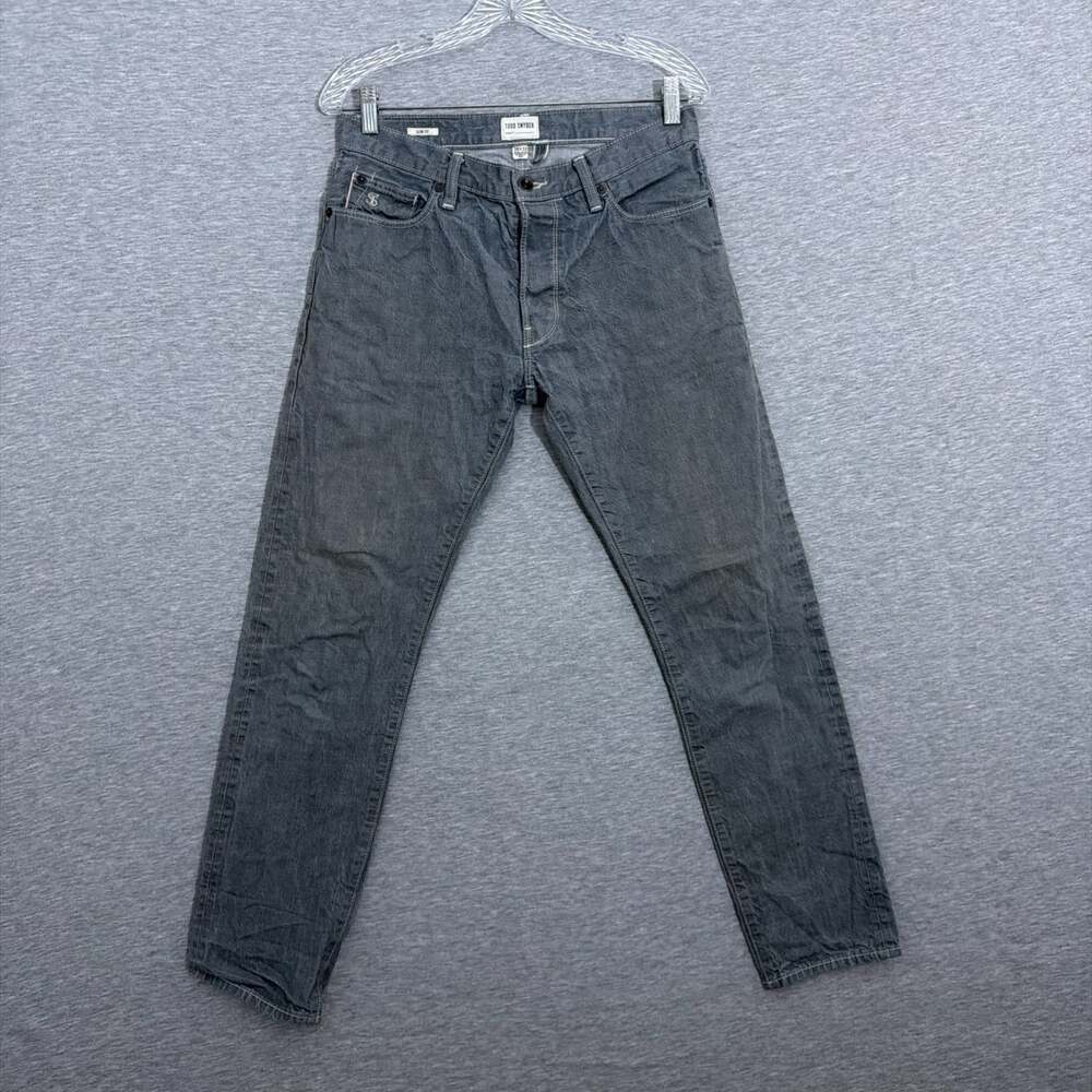 Todd Snyder Men's Size 30x32 Gray Selvedge Denim Slim Fit Japan Jeans